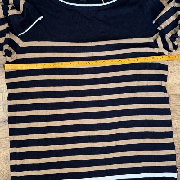 NAUTICA Navy and Beige Striped Sweater - Picture 3 of 5